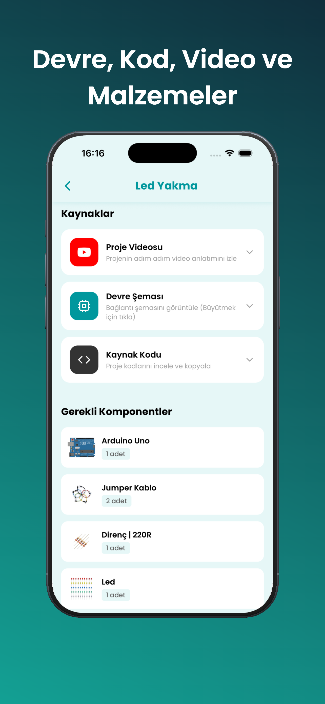 BlueGrays Arduino uygulama ekran görüntüsü 3